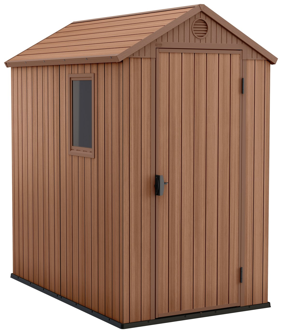 Keter Darwin Apex Brown Garden Storage Shed 4 x 6ft