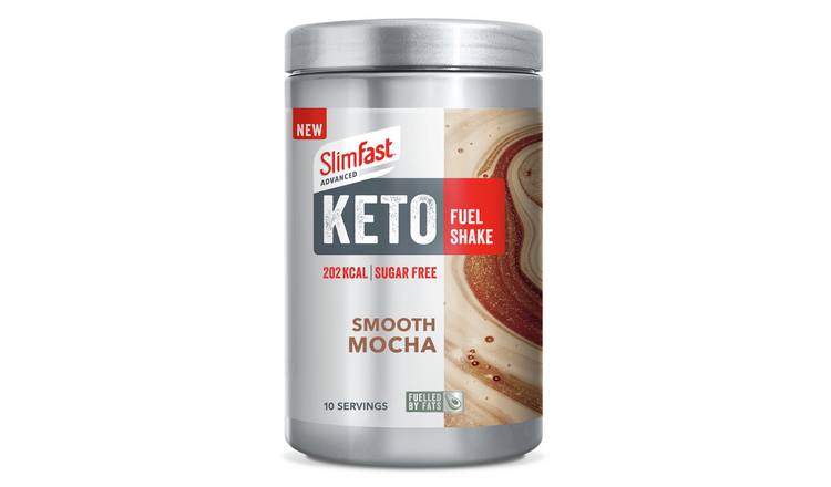 SlimFast Advanced Keto Fuel Shake SMooth Mocha