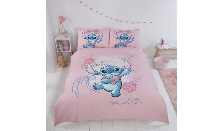 Disney Lilo & Stitch Pink Kids Bedding Set - Double