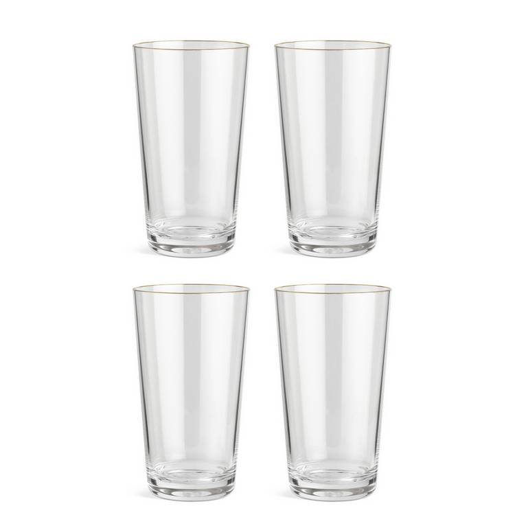 Habitat Gold Rim  Tumbler - Pack of 4 0