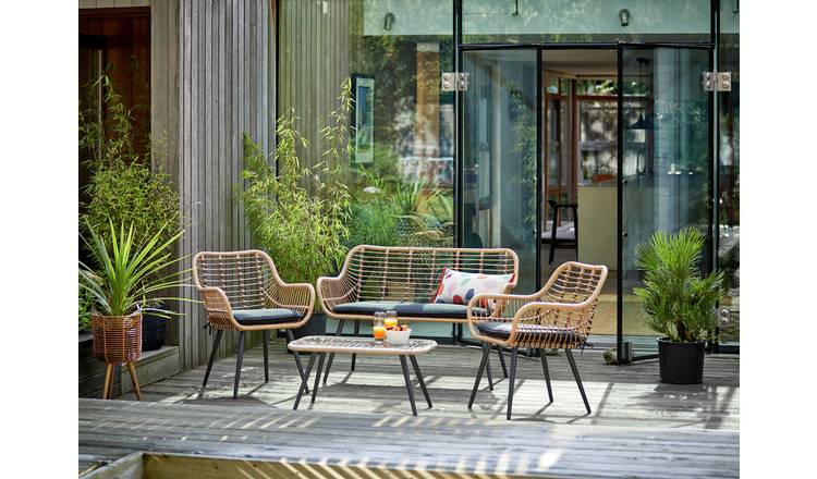 Garden table and discount chairs set argos