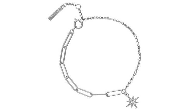 Olivia Burton Silver Celestial North Star Chain Bracelet