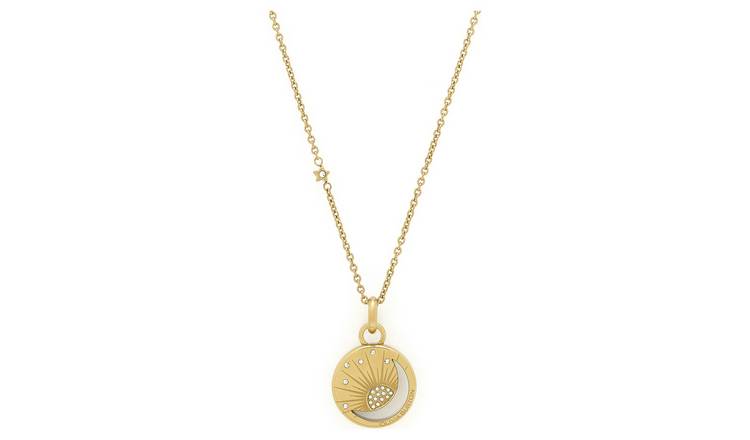 Olivia Burton Gold Plated  Celestial Sun Pendant Necklace