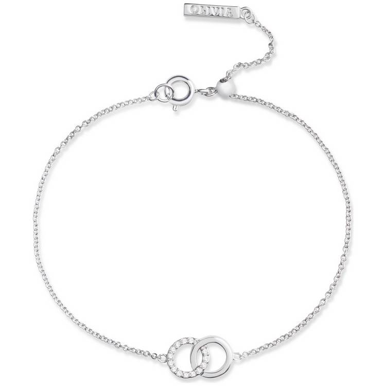 Olivia Burton Silver Plated Interlink Chain Bracelet  0