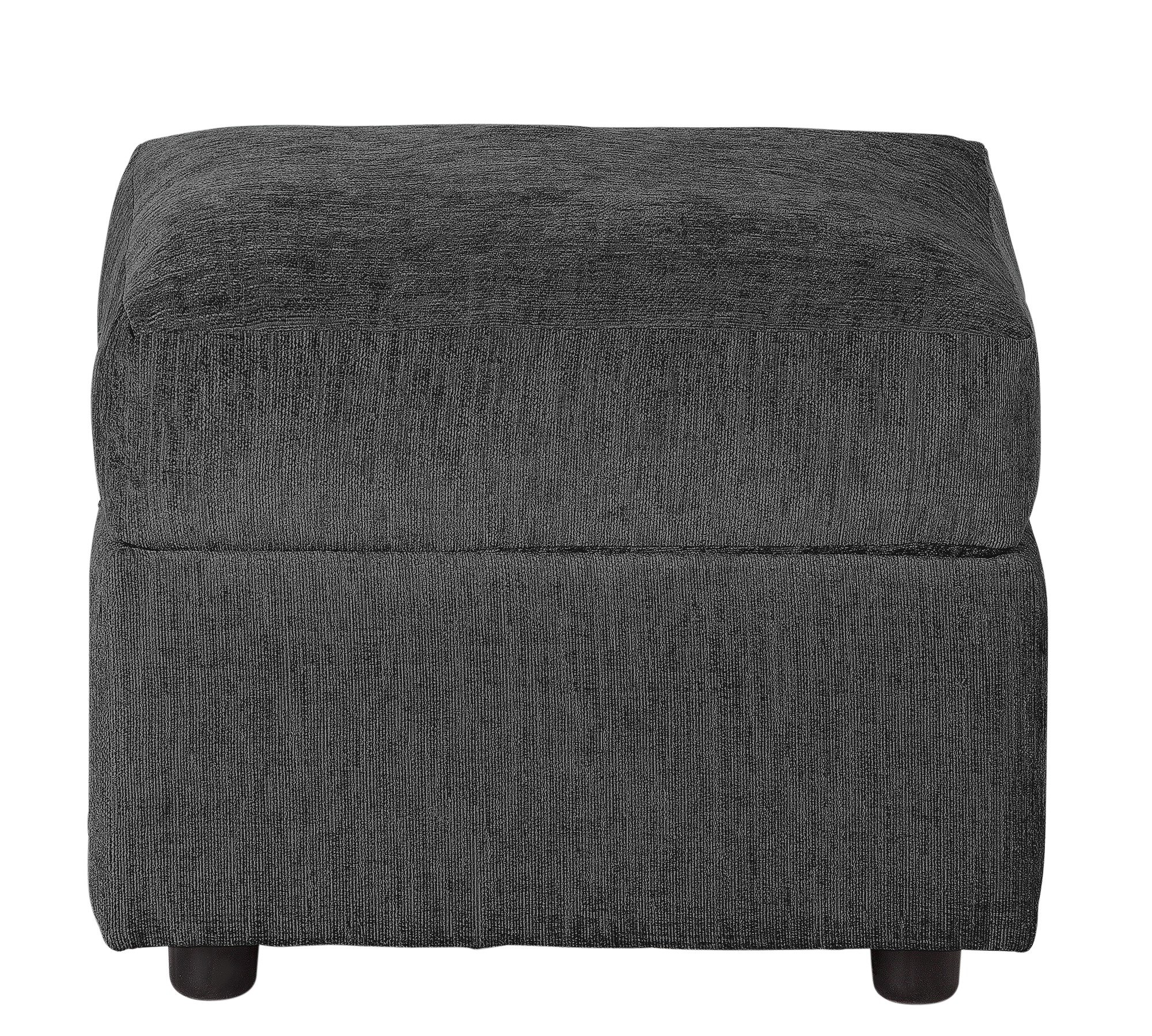 Argos Home Tessa Fabric Storage Footstool - Charcoal