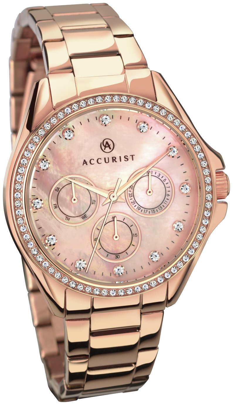 Accurist Ladies Rose Gold Plated Stainless Steel Watch Review