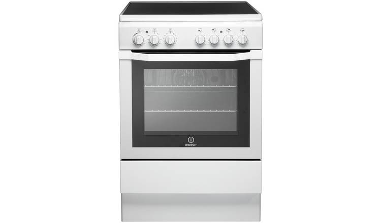 Indesit I6VV2AW 60cm Single Oven Electric Cooker - White