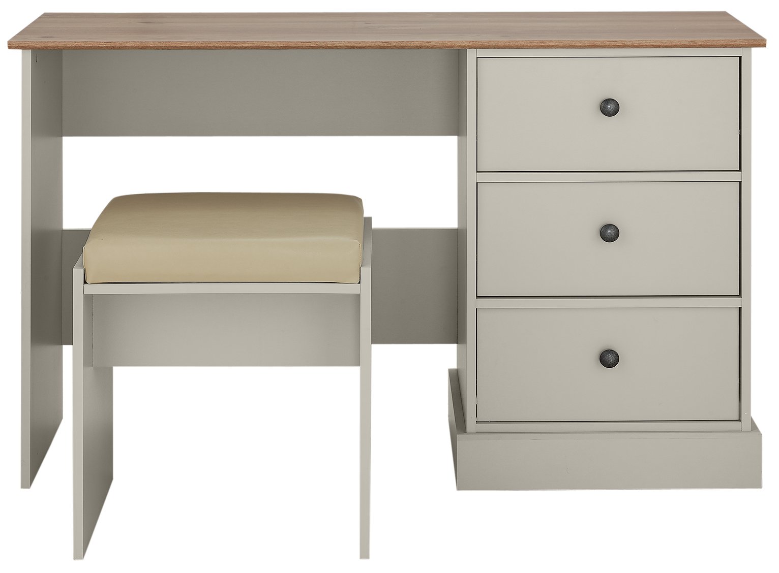 Argos Home Kensington Dressing Table - Soft Grey&Oak Effect