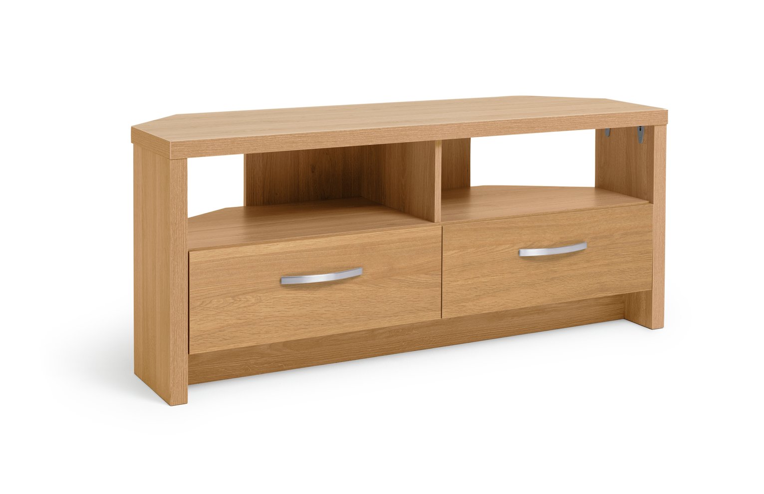 Habitat Venice 2 Drawer Large Corner TV Unit - Oak Effect