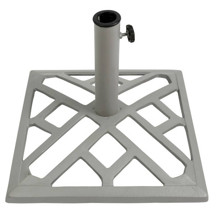 Argos Home Cast Iron Parasol Base - Grey 0