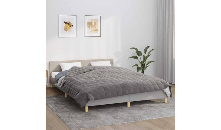Walplus 11 kg Polyester Weighted Blanket - Grey - 220 x 235 cm