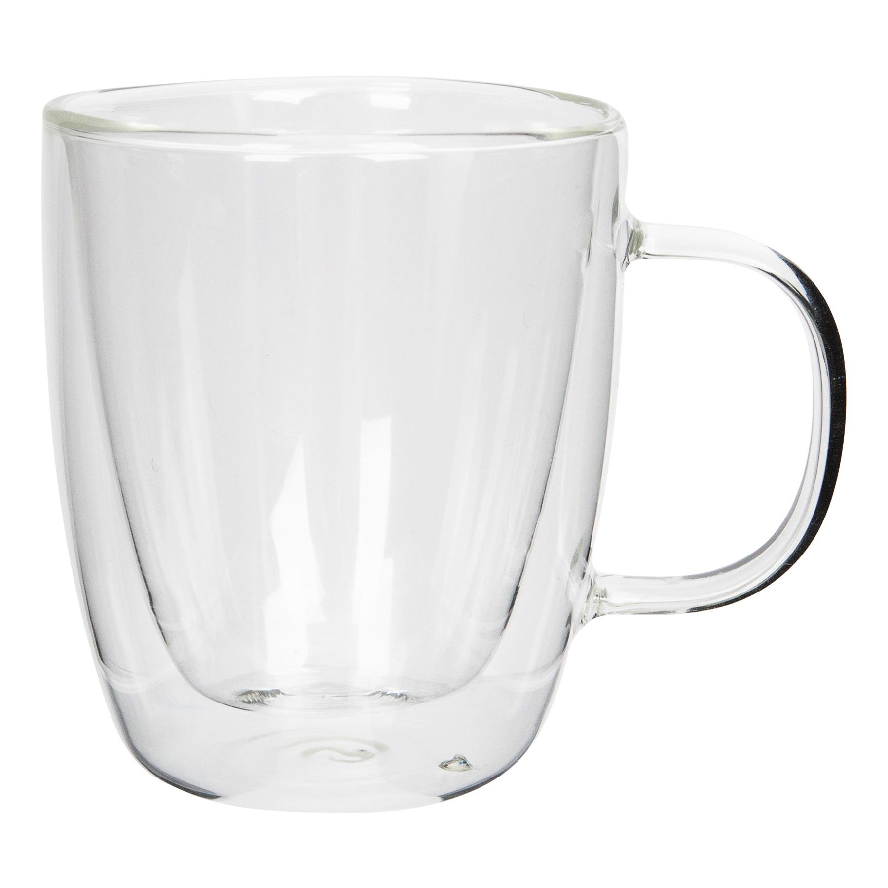 Rink Drink Double-Walled Glass Coffee Cups Set - 386ml - Pack of 2 - Image 4