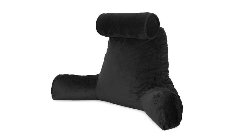 Dreamcatcher Memory Foam Reading Pillow with Headrest - Black