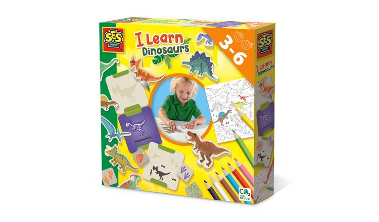 SES Creative I Learn Dinosaurs Puzzle Craft Set