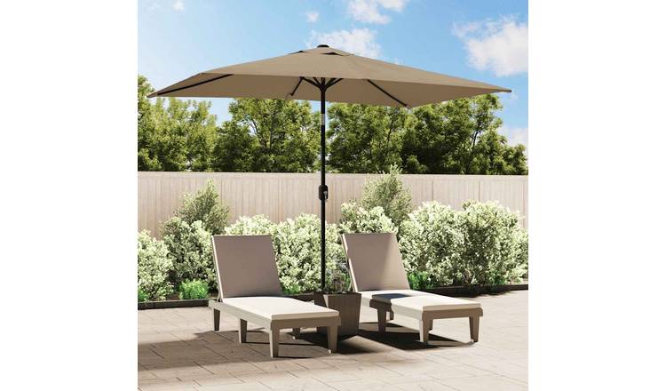 Walplus Garden Parasol - Taupe - 300 x 200 x 252 cm