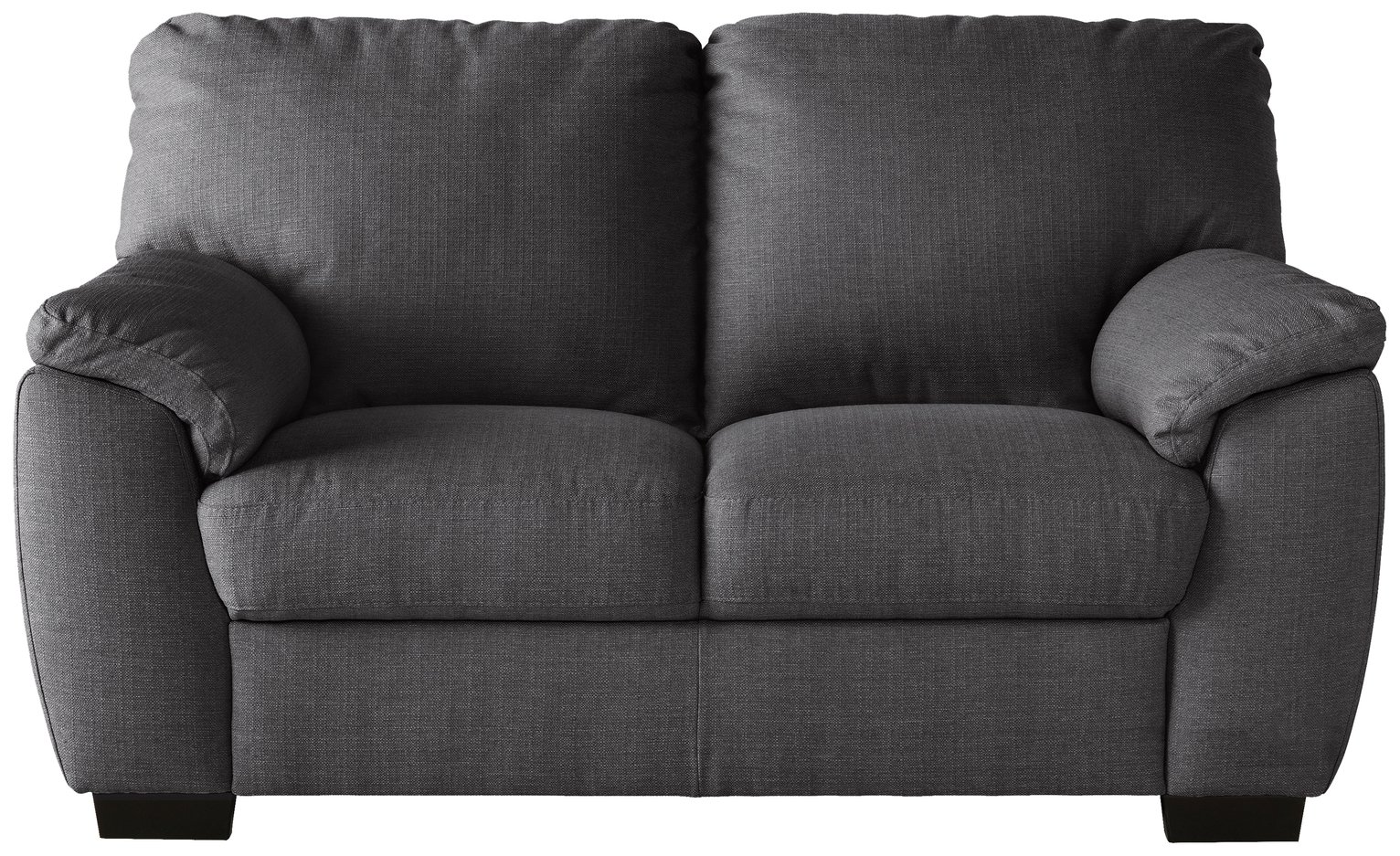 Argos Home Milano Fabric 2 Seater Sofa - Charcoal