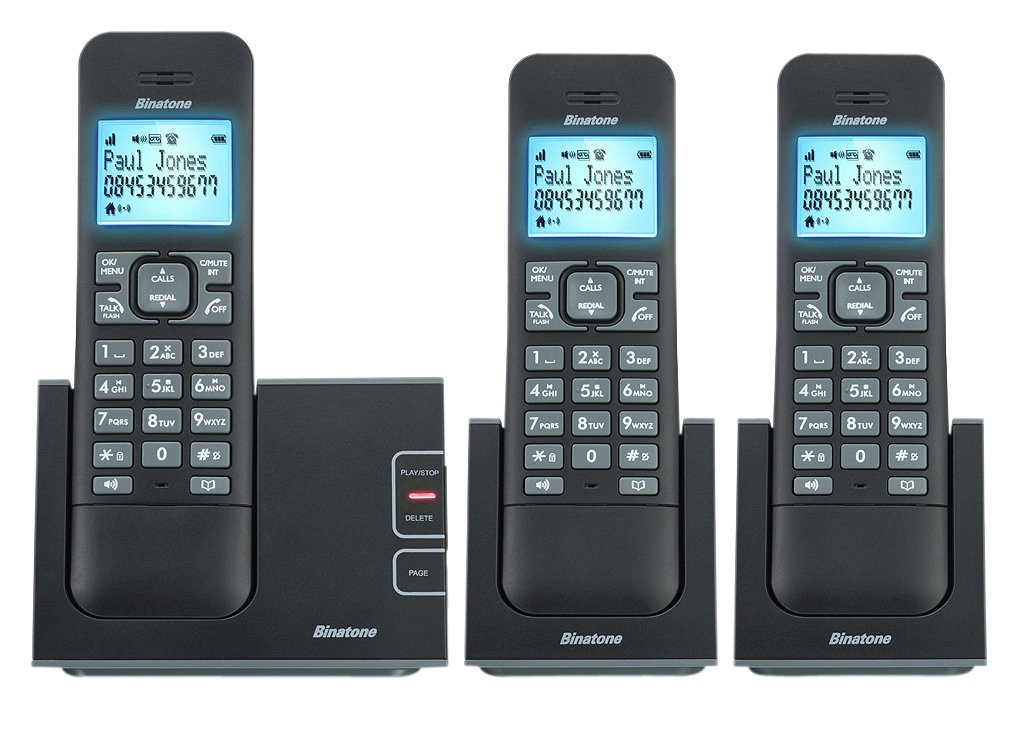 Binatone Defence Cordless Phone with Answer Machine Triple (4609081