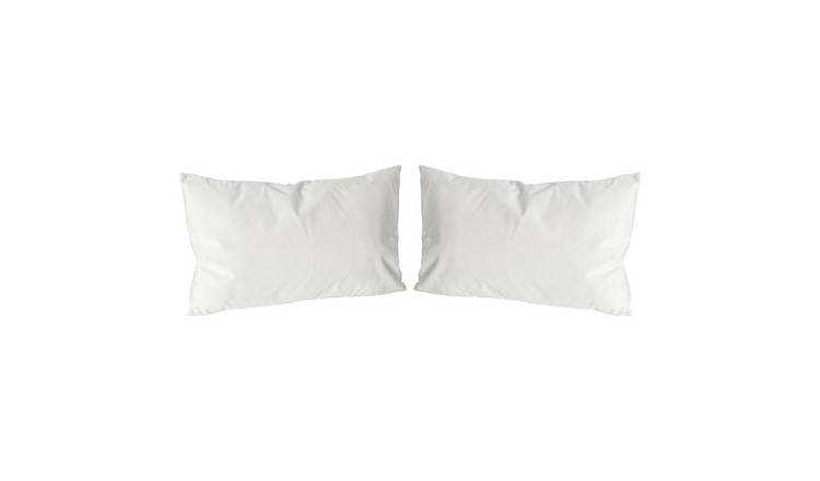 Nicola Spring Rectangle Velvet Cushions - 60cm x 40cm - Cream - Pack of 2