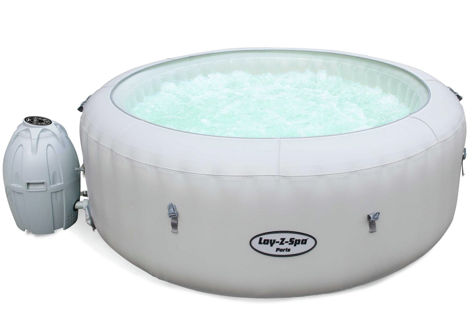 Paris 6 Person LED Lay-Z-Spa Hot Tub. Review