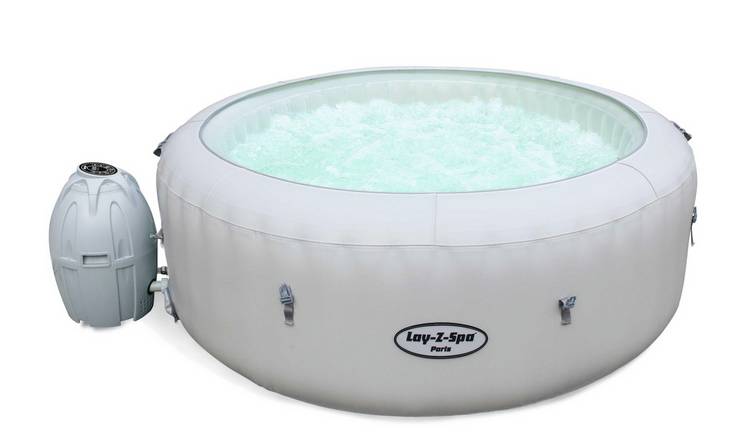 Buy Lay Z Spa Paris 6 Person Led Hot Tub Hot Tubs Spas And Saunas Argos