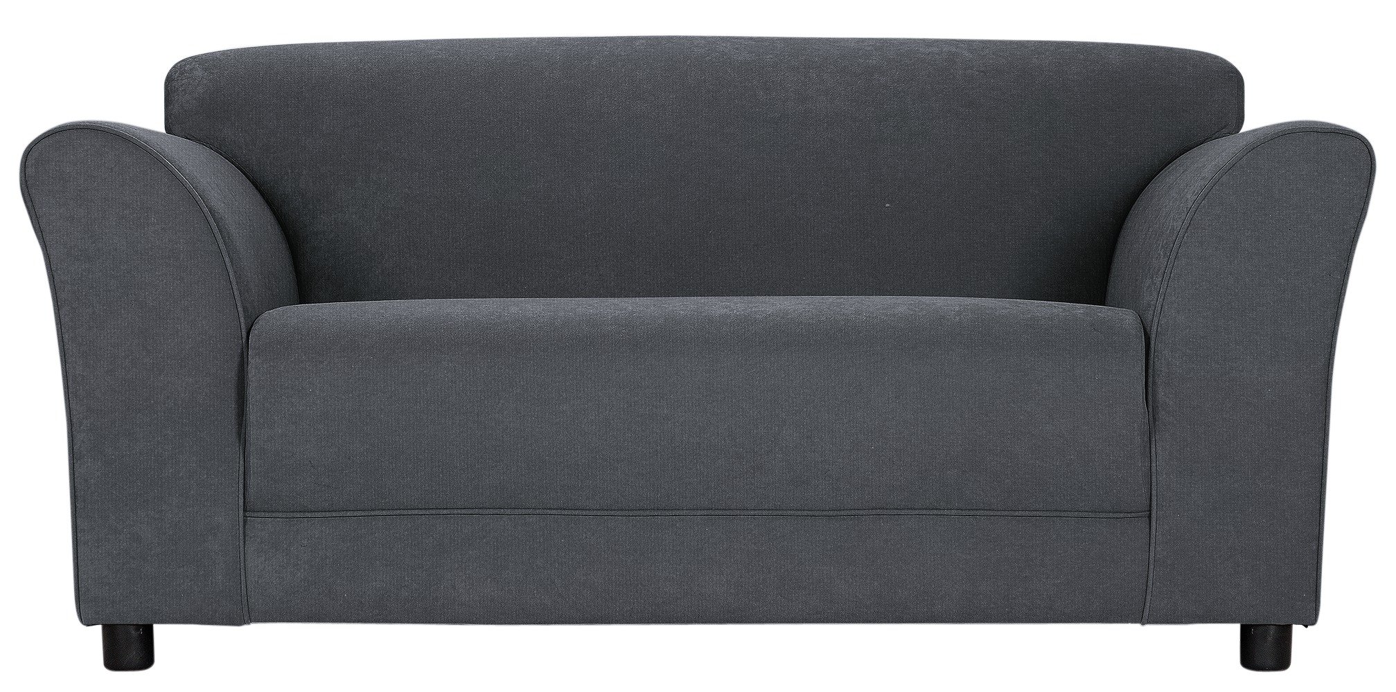 Argos Home Jenna Compact 2 Seater Fabric Sofa - Charcoal