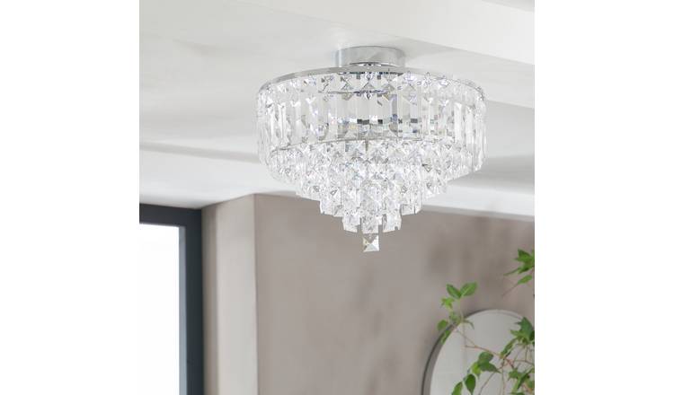 Argos Home Sophie 6 Light Ceiling Fitting Chrome Home ...