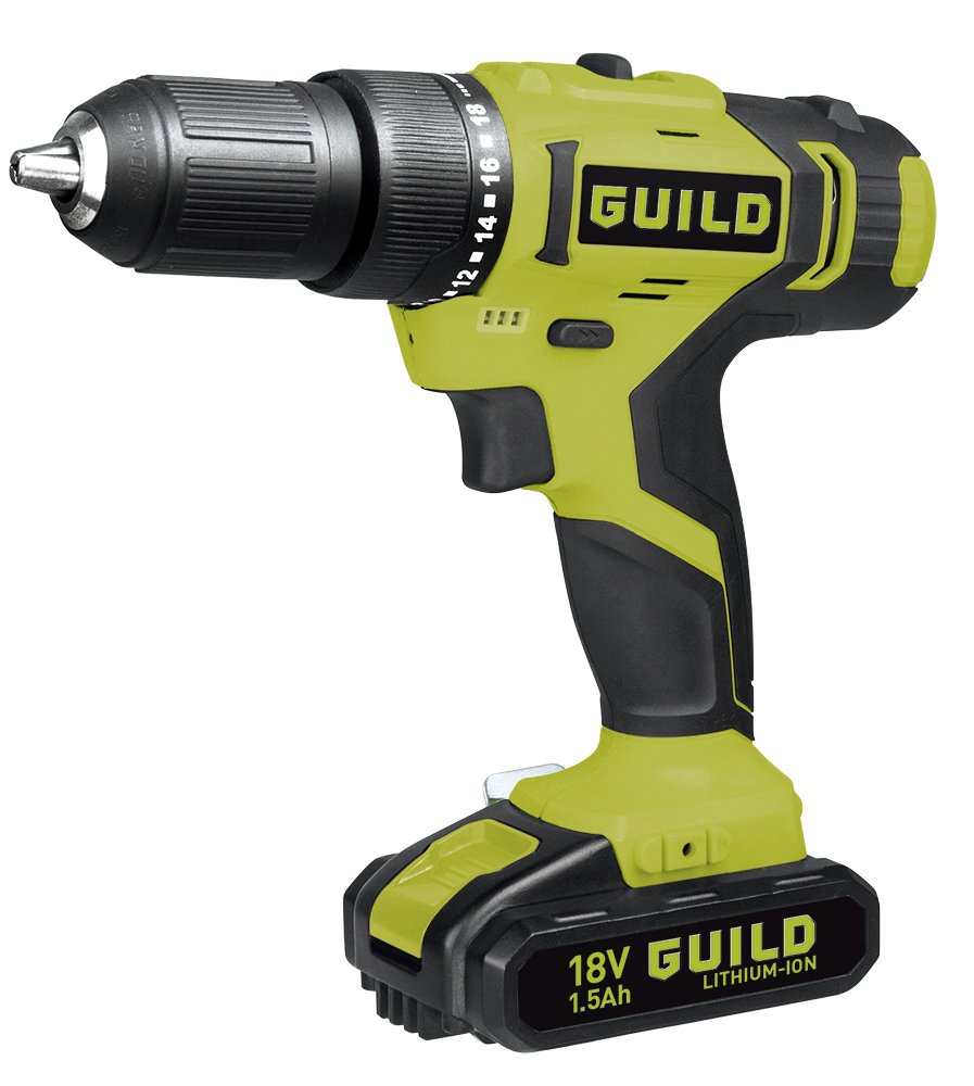 Guild 1.5AH Li-ion Cordless Hammer Drill - 18V