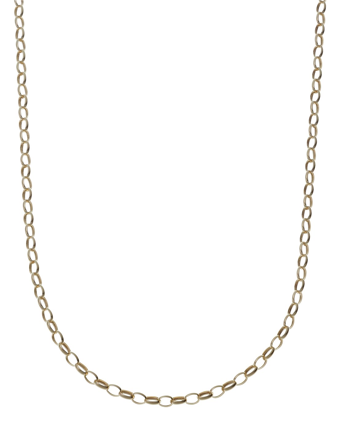 Revere 9ct Gold Oval Belcher Chain - 20in