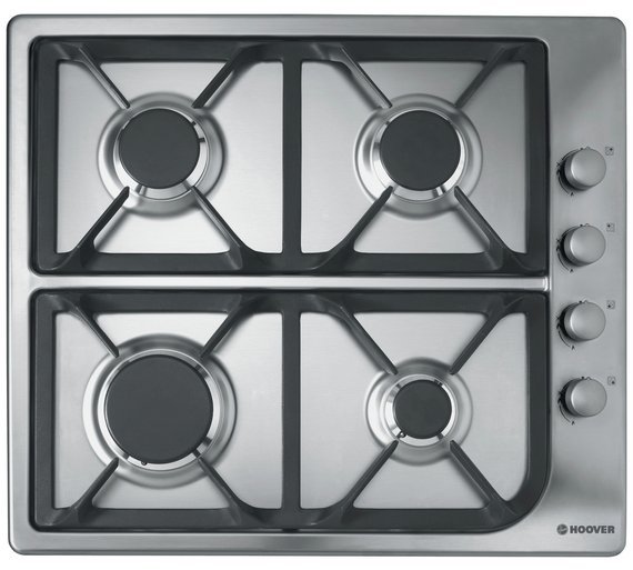 Hoover HGL64SCX Gas Hob - Stainless Steel