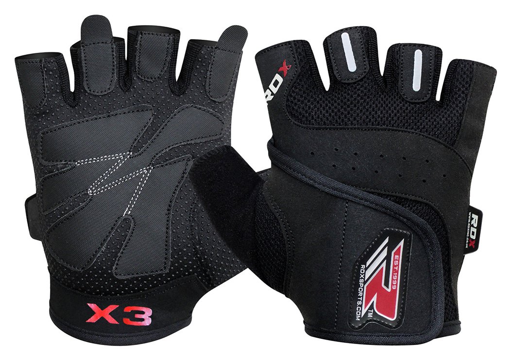 RDX Gel Weightlifting Gloves - Medium/Large