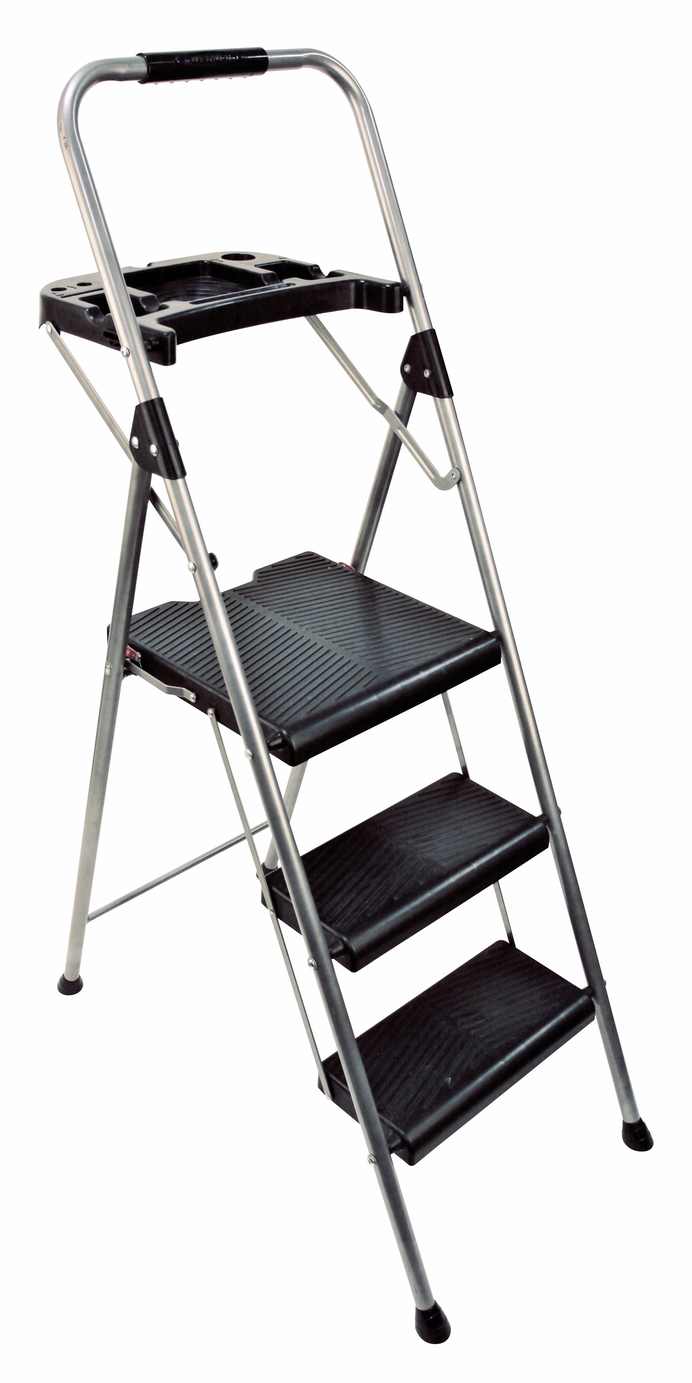 Abru 3 Step Steel Ladder And Tool Tray 248m