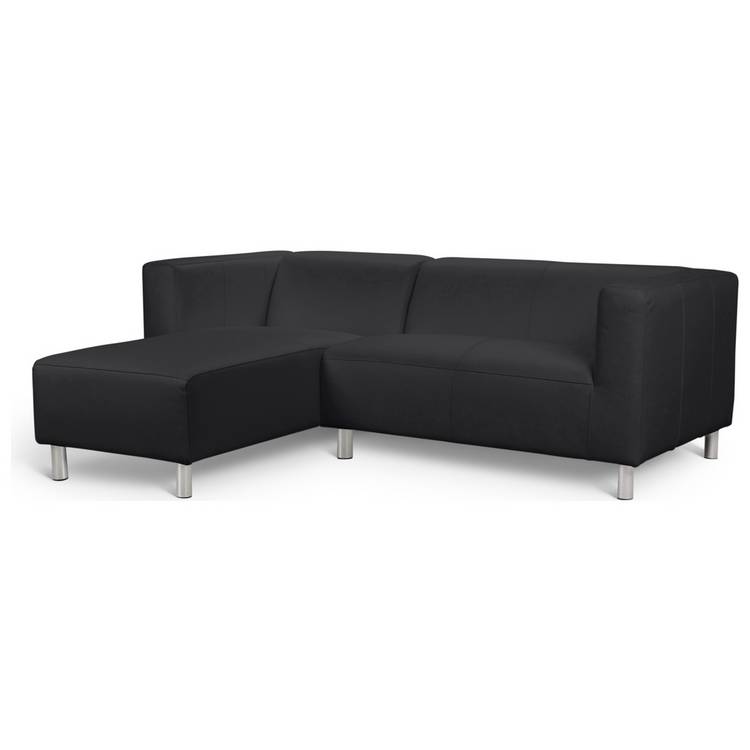 Argos Home Moda Left Hand Corner Chaise Sofa - Black 0