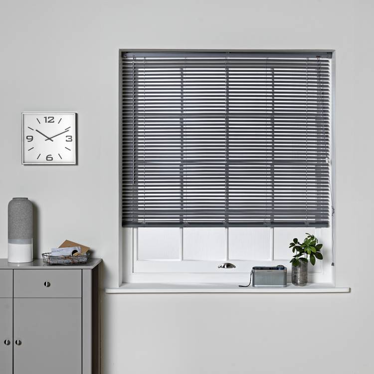 Argos Home Plastic Flint Grey Venetian Blind - 180cm 0