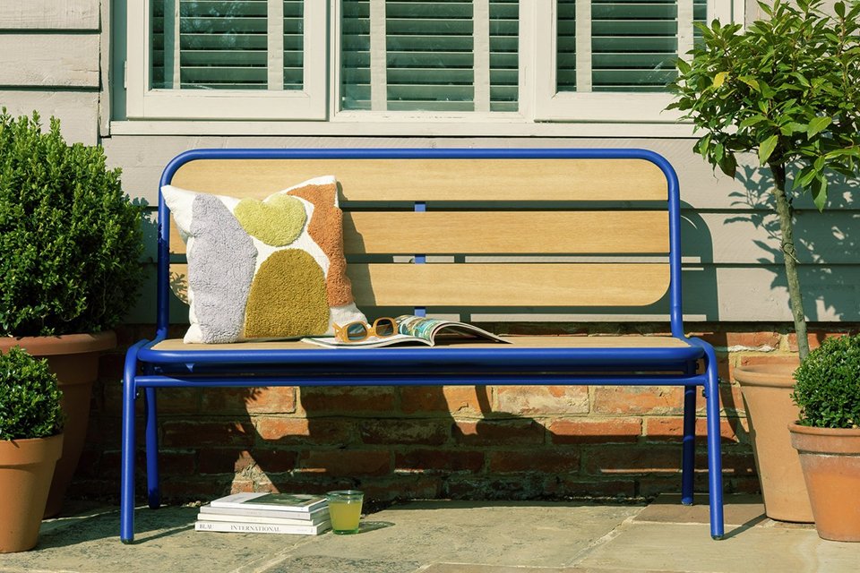 Habitat 2 Seater Wooden Garden Bench.