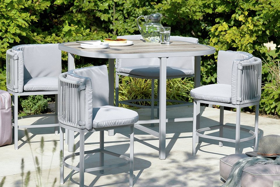 Habitat Nordic 4 Seater Rattan Patio Set.