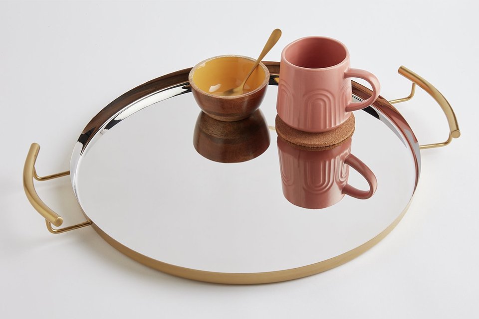 Habitat Mediterranean Picnic Metal Tray.