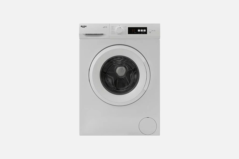 Bush white WMT0712EW 7kg 1200 spin washing machine. 