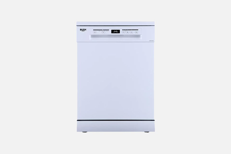 Bush white DWFSE126W full size dishwasher.