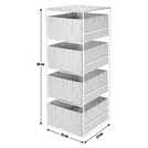 Buy Argos Home 4 Drawer Storage Unit - Dove Grey | Freestanding ...