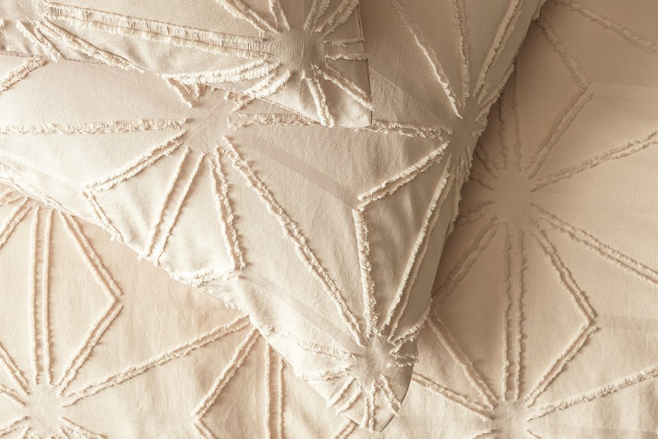 Argos Home Tufted Natural Bedding Set - Double.