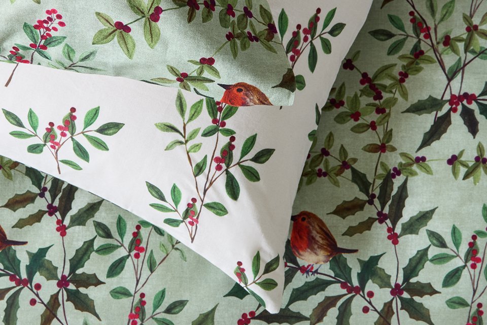 Argos Home Robin Foliage Green Bedding Set - Single.