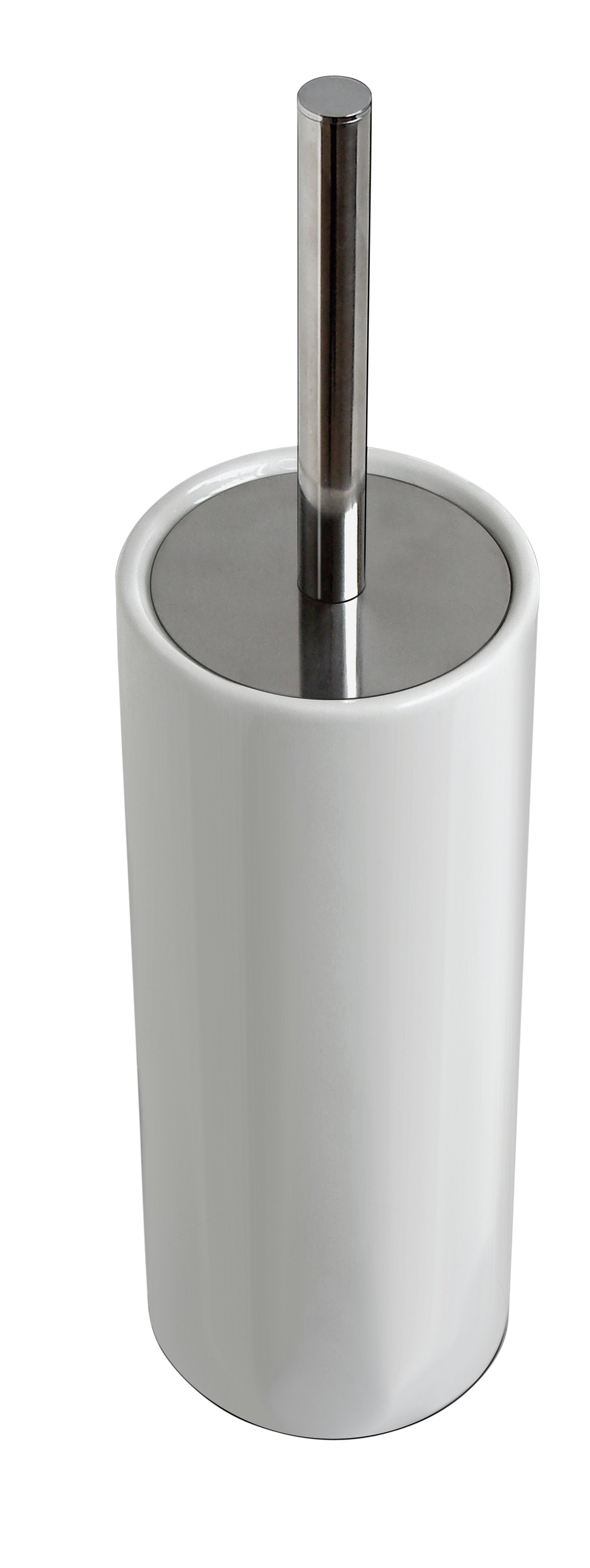 White porcelain deals toilet brush holder