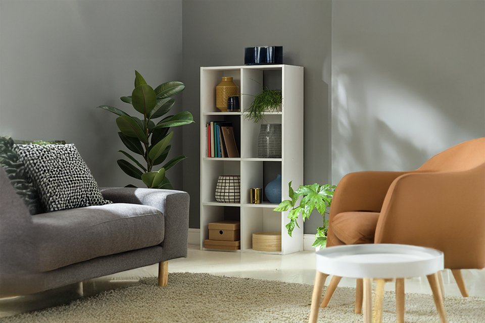 Argos Home Squares 8 Cube Storage Unit - Grey.