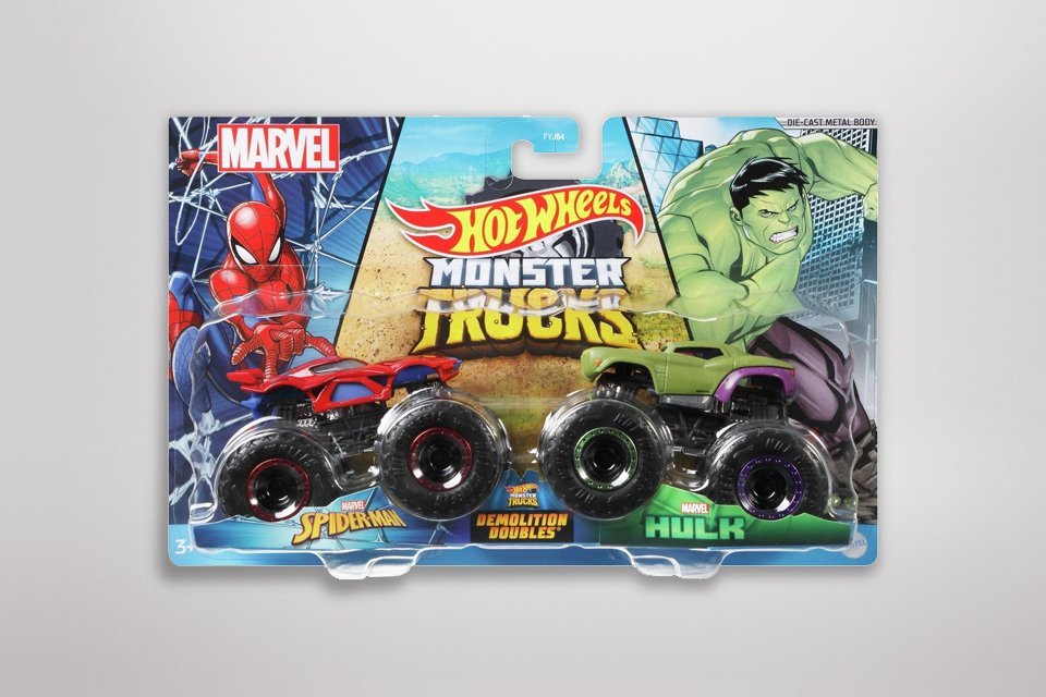 Hot Wheels Monster Trucks Character Vehicles.