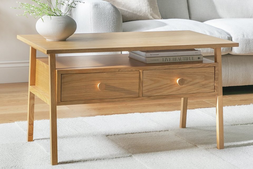 Habitat Calvin 2 Drawer Coffee Table - Oak.