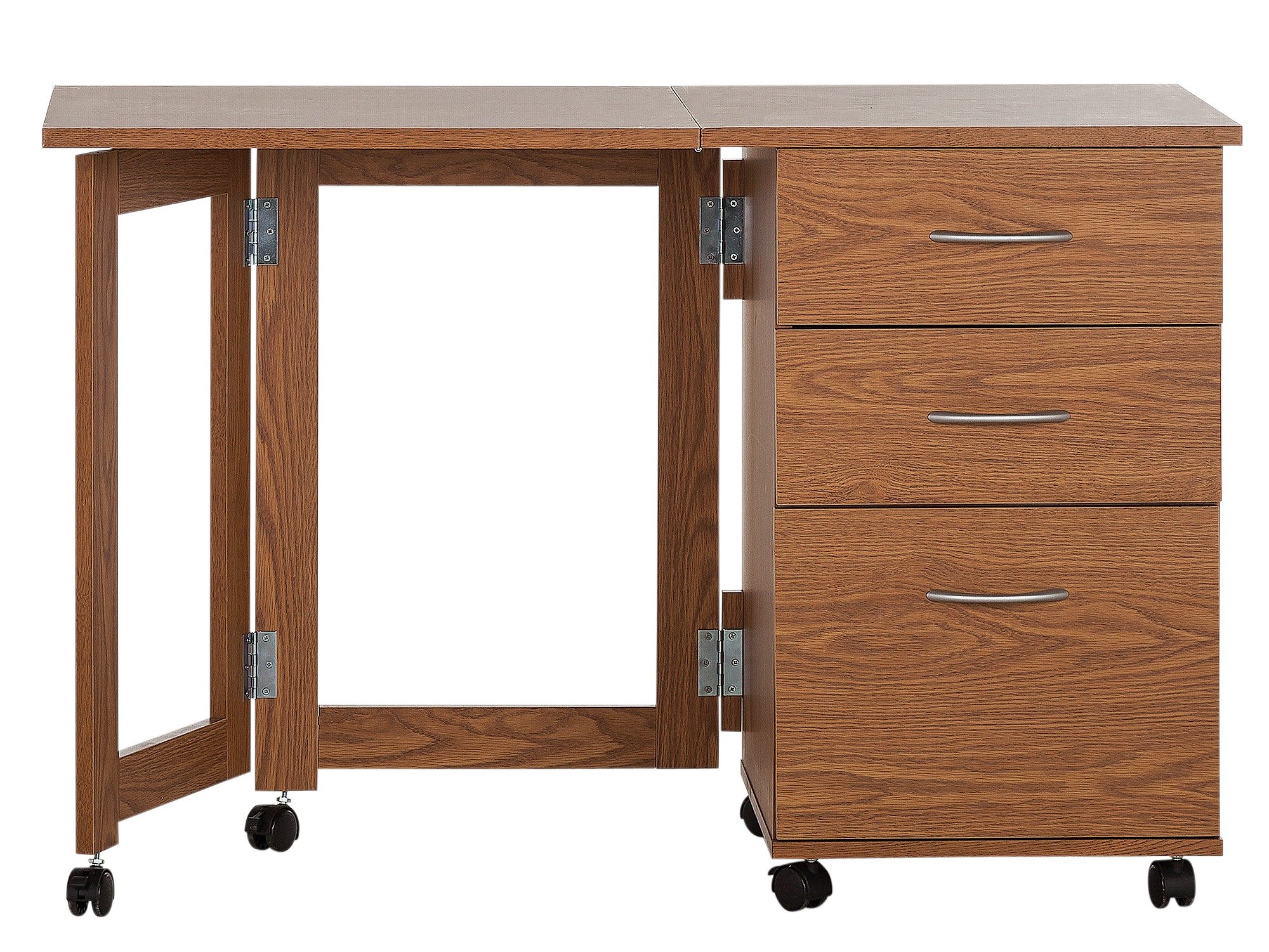 Argos Home Dino 2 Drawer Space Saving Office Desk - Oak Eff