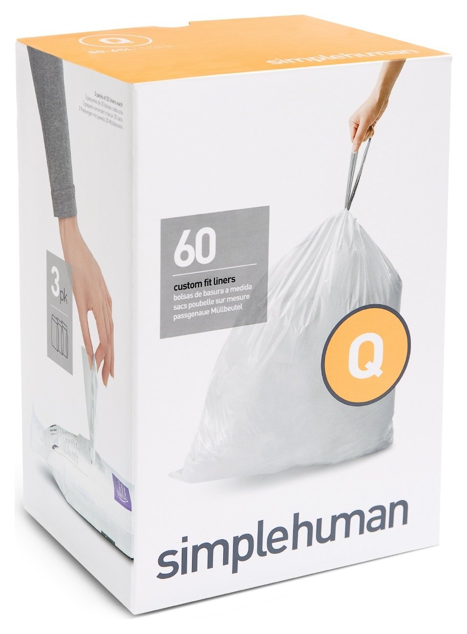 simplehuman Code Q Bin Liners - Pack of 60