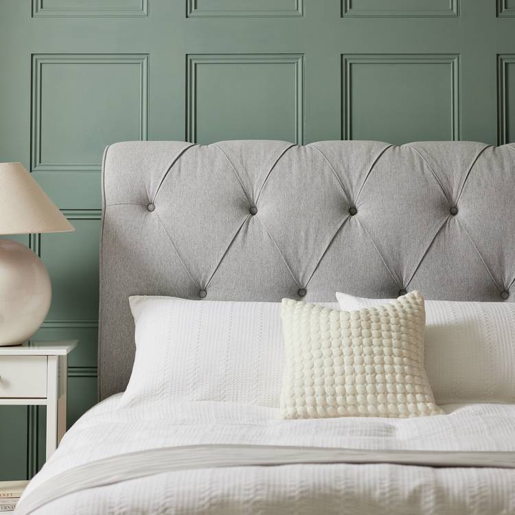 Habitat Charlotte Double Headboard - Grey 0