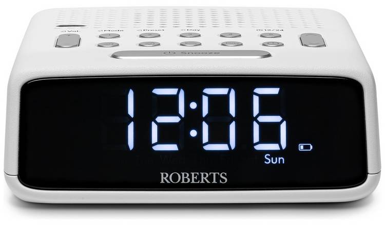 Roberts Ortus FM Clock Radio - White