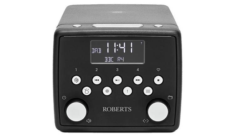 Roberts SOUND49BK DAB+/FM/CD/Bluetooth Clock Radio - Black